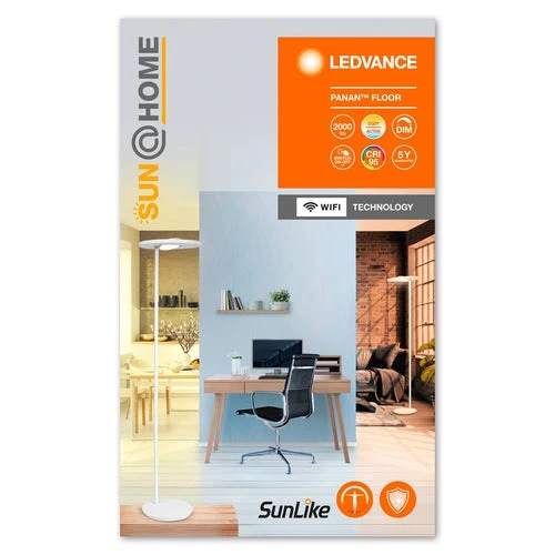LEDVANCE Wifi SUN@HOME PANAN FLOOR LED Lampada da terra 180cm 36W / 2200-5000K bianco