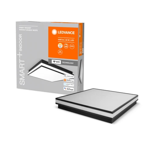 LEDVANCE Wifi SMART+ ORBIS MAGNET LED Lampada da soffitto 45x45cm Bianco regolabile 42W / 3000-6500K nero
