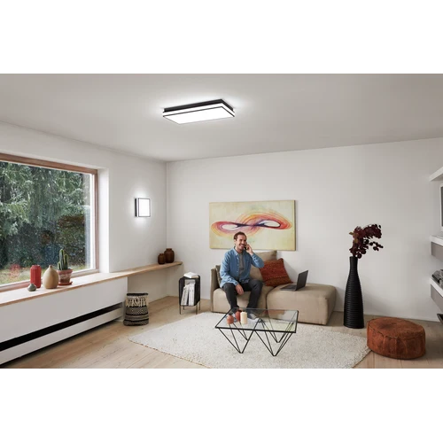 LEDVANCE Wifi SMART+ ORBIS MAGNET LED Lampada da soffitto 30x30cm Bianco regolabile 26W / 3000-6500K nero