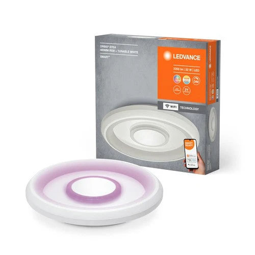 LEDVANCE Wifi SMART+ ORBIS STEA LED RGBW lampada da soffitto multicolore 48,5cm Bianco regolabile 32W / 2700-6500K