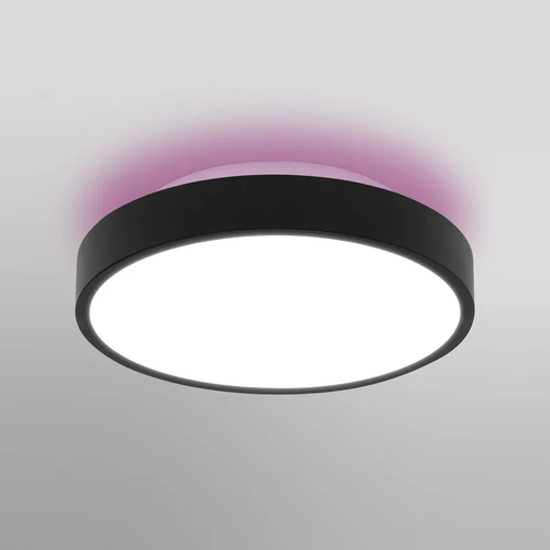 LEDVANCE Wifi SMART+ ORBIS BACKLIGHT LED lampada da soffitto RGBW multicolore 35cm bianco regolabile 28W / 3000-6500K nero