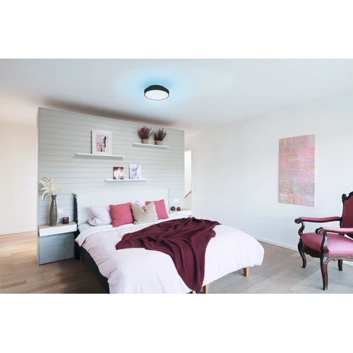 LEDVANCE Wifi SMART+ ORBIS BACKLIGHT LED lampada da soffitto RGBW multicolore 35cm bianco regolabile 28W / 3000-6500K nero