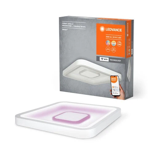 LEDVANCE Wifi SMART+ ORBIS STELLA LED RGBW lampada da soffitto multicolore 48,5x48,5cm Bianco regolabile 32W / 2700-6500K