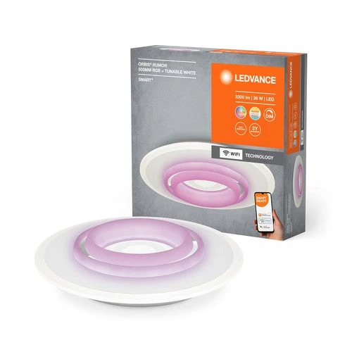 LEDVANCE Wifi SMART+ ORBIS RUMOR LED RGBW lampada da soffitto multicolore 50cm Bianco regolabile 32W / 2700-6500K