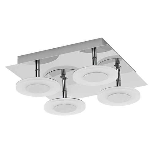 LEDVANCE Wifi SMART+ ORBIS WAVE LED Lampada da soffitto bagno 30x30cm Bianco regolabile 26W / 3000-6500K
