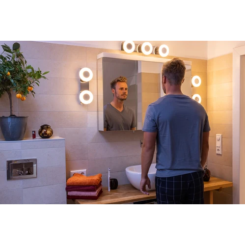LEDVANCE Wifi SMART+ ORBIS WAVE LED Lampada da soffitto bagno 30x30cm Bianco regolabile 26W / 3000-6500K