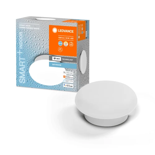 LEDVANCE Wifi SMART+ ORBIS LED AQUA Lampada da soffitto per bagno 20cm Bianco regolabile 12W / 3000-6500K