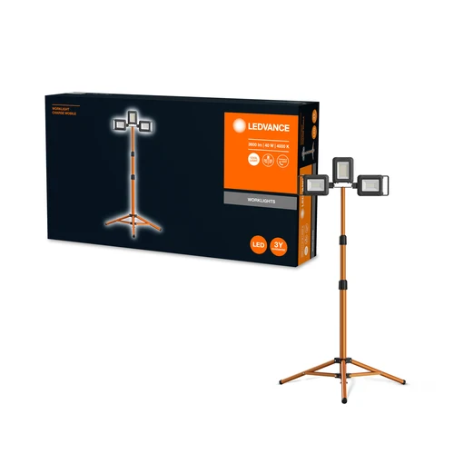 LEDVANCE LAMPADA DA LAVORO CARICABATTERIE PORTATILE Faretto 1x30W 2x5W / 4000K