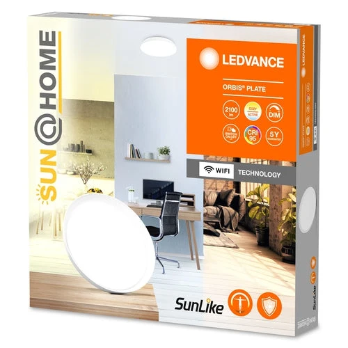 LEDVANCE Wifi SUN@HOME ORBIS PLATE Lampada da soffitto 43cm 26W / 2200-5000K