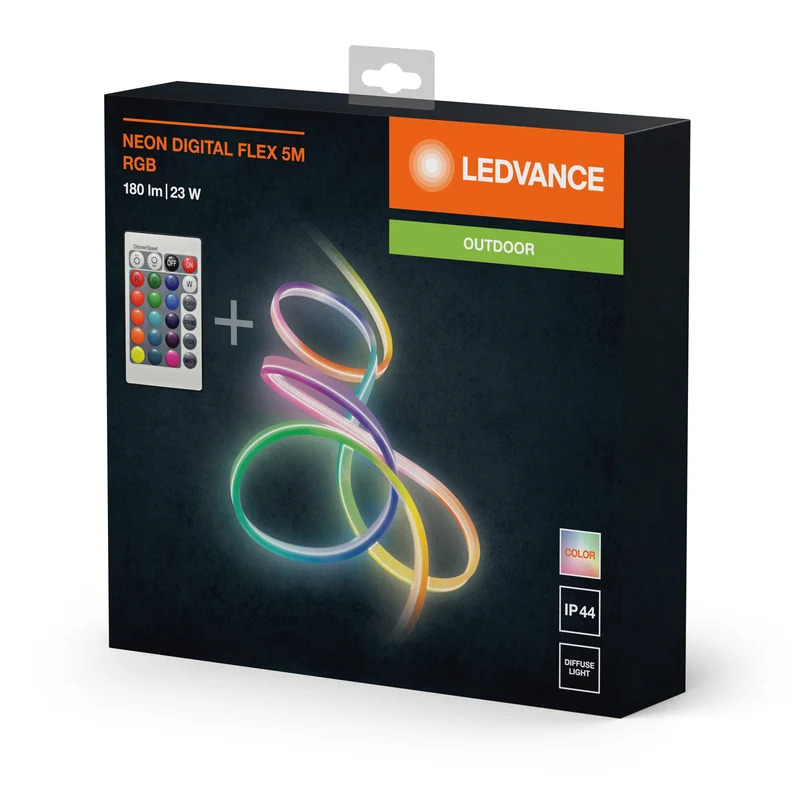 LEDVANCE NEON DIGITALE Flex striscia LED da esterno RGB con telecomando 23W 5m