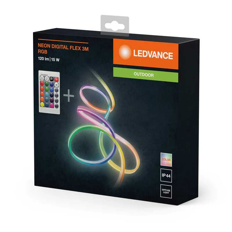 LEDVANCE NEON DIGITALE Flex esterno LED striscia luminosa RGB con telecomando 15W 3m