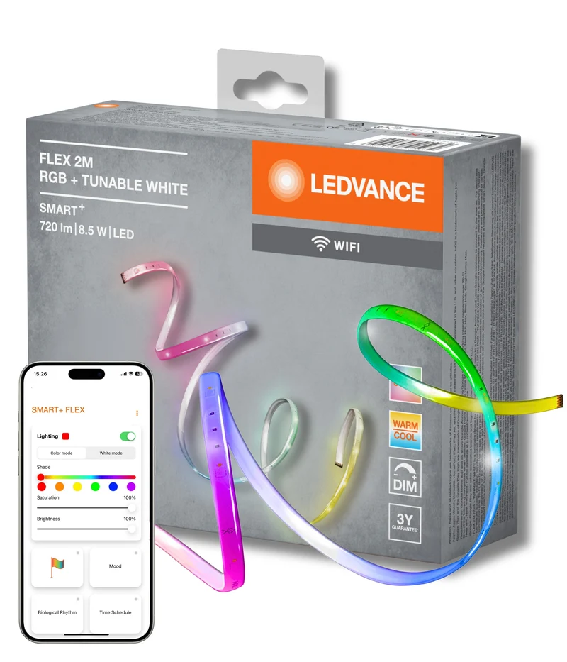 LEDVANCE Wifi SMART+ Flex LED striscia luminosa RGBW multicolore set base 2m