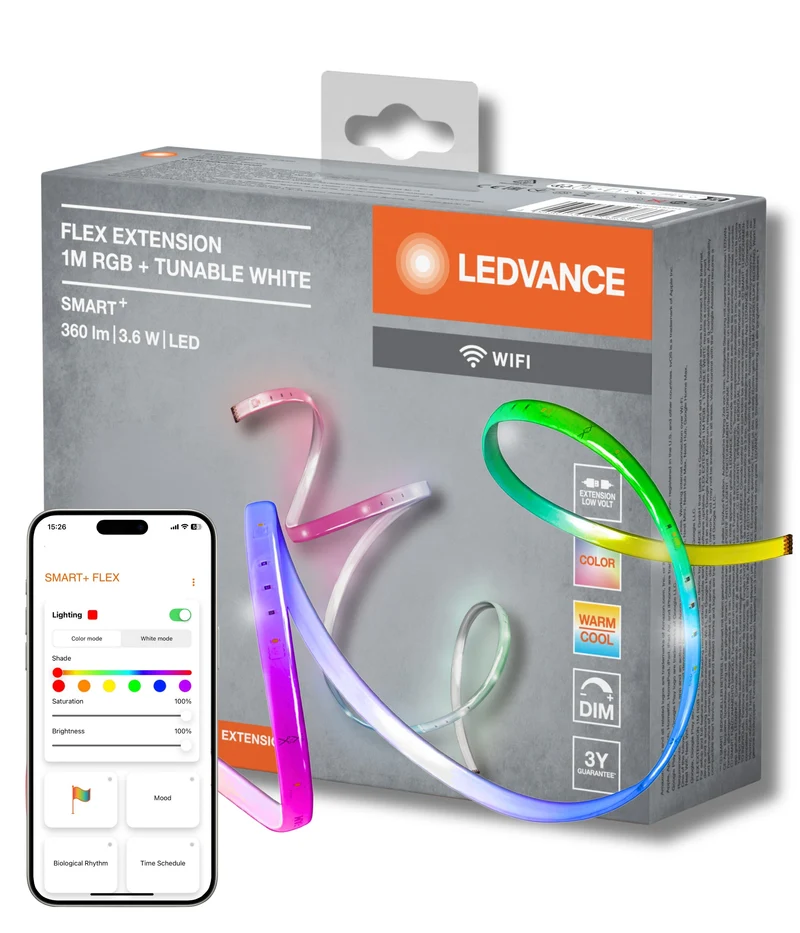 LEDVANCE Wifi SMART+ Striscia LED flessibile RGBW multicolore estensione 1m