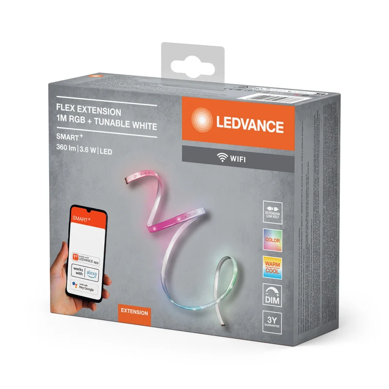 LEDVANCE Wifi SMART+ Striscia LED flessibile RGBW multicolore estensione 1m