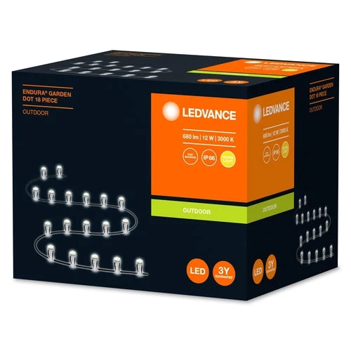 LEDVANCE ENDURA® Lampada da giardino Garden Dot LED per terreno 18er 12W / 3000K Bianco caldo Base