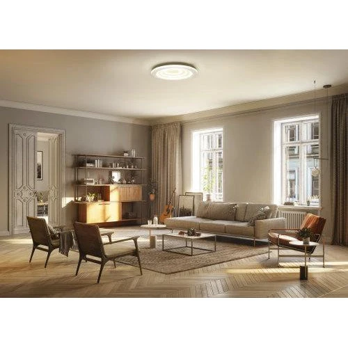 LEDVANCE Wifi SMART+ Orbis Spiral LED Lampada da soffitto regolabile bianco 50cm 32W / 3000-6500K grigio
