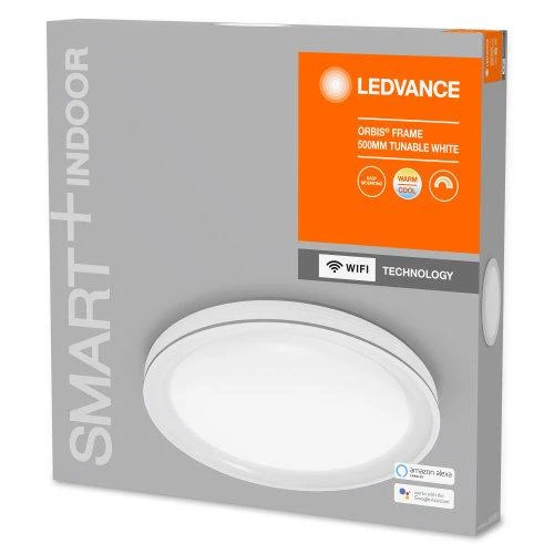 LEDVANCE Wifi SMART+ Orbis Frame LED lampada da soffitto regolabile bianco