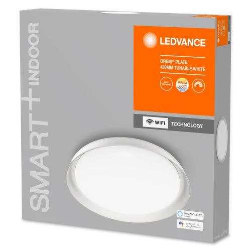 LEDVANCE Wifi SMART+ Orbis Piastra LED Lampada da soffitto regolabile bianco 43cm 24W / 3000-6500K bianco