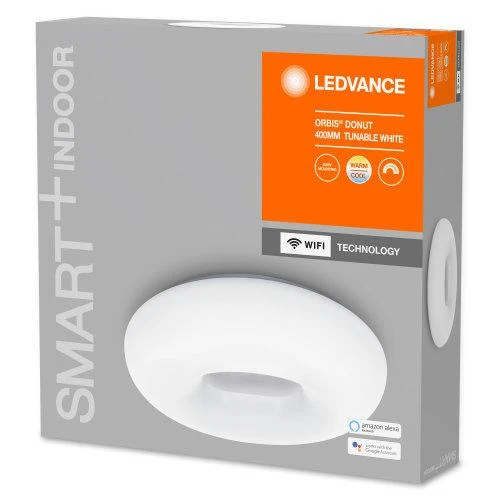 LEDVANCE Wifi SMART+ Orbis Donut LED lampada da soffitto regolabile bianco 40cm 24W / 3000-6500K bianco