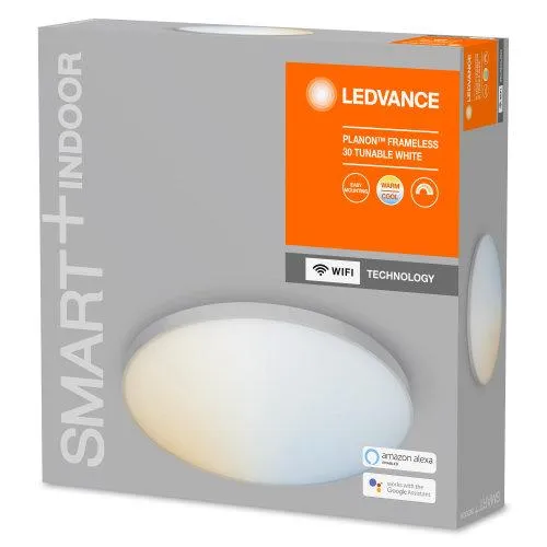 LEDVANCE Wifi SMART+ Planon Lampada da soffitto LED senza cornice regolabile bianco 30cm 20W / 3000-6500K