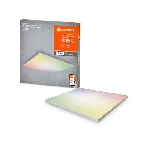LEDVANCE Wifi SMART+ Planon Lampada da soffitto LED senza cornice RGBW multicolore 30X30cm 20W / 3000-6500K