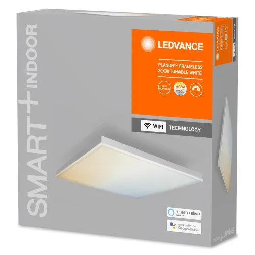 LEDVANCE Wifi SMART+ Planon Lampada da soffitto LED senza cornice regolabile bianco 30x30cm 20W / 3000-6500K