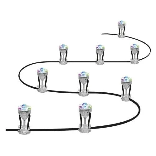 LEDVANCE Wifi SMART+ Lampada da giardino esterna Dot Mini LED RGB multicolore 9 base