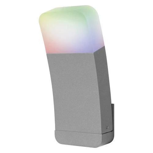 LEDVANCE Wifi SMART+ Applique LED Curve da Esterno RGBW multicolore 9W grigio chiaro