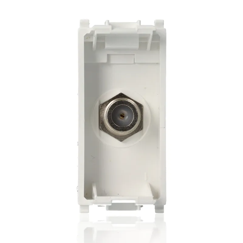 VIMAR 14318 - Presa coassiale tipo F femmina Bianco (Plana)