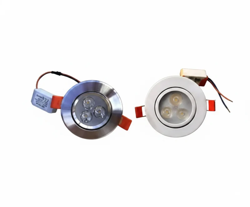 Ojo de Buey Dicroico LED Empotrable Blanco/Cromado