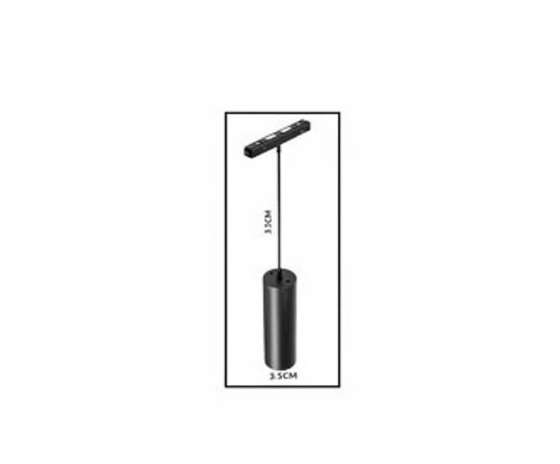 SPOT Colgante Riel Magnético 10W Suspensión Cilíndrica