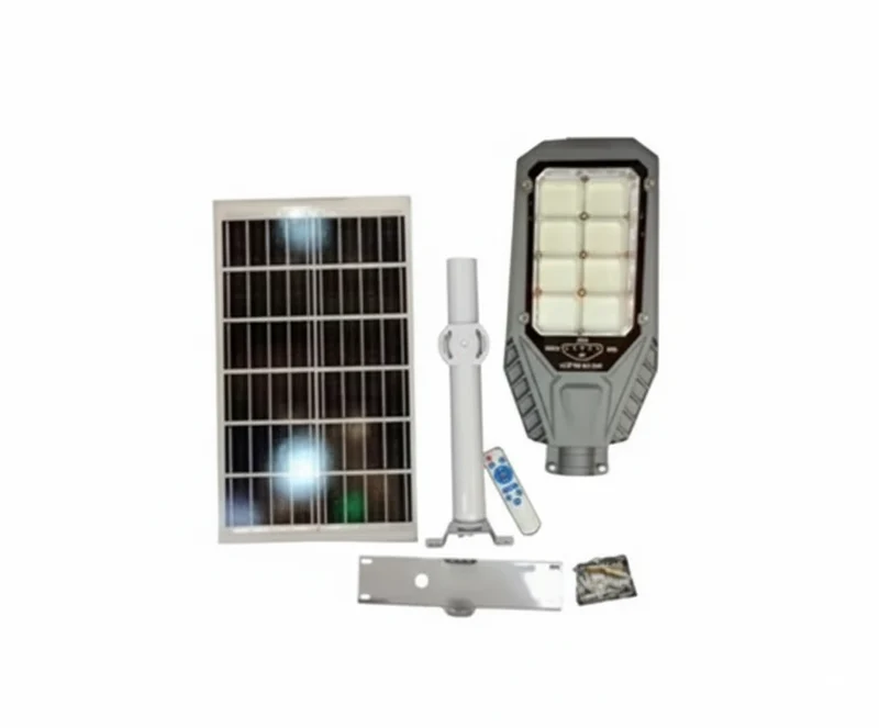 Lámpara Solar Tipo Poste 1200W Panel Separado IP67