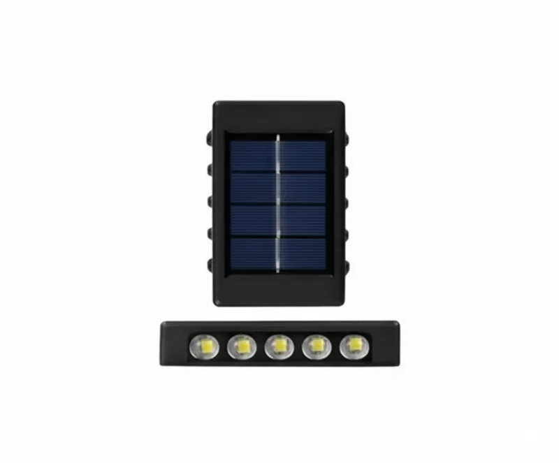 Aplique Solar Mini 5 LEDs Seguridad Compacta Exterior