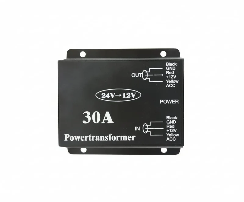 Convertidor Reductor de 24V a 12V (30 Amperios) Especial para Radios en Camiones y Buses