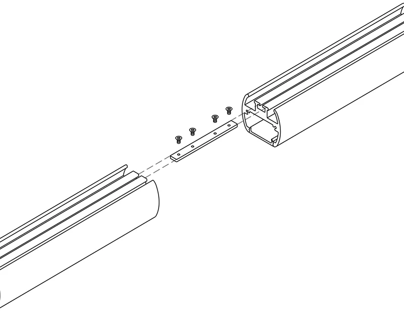 Giunzione piccola lineare per sistemi modulari