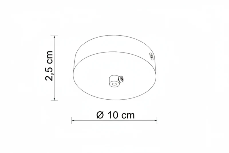 Base rotonda 1 punto luce