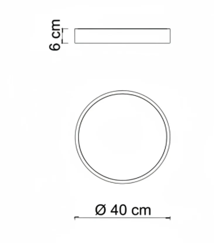 Kos lampada da soffitto Ø40cm