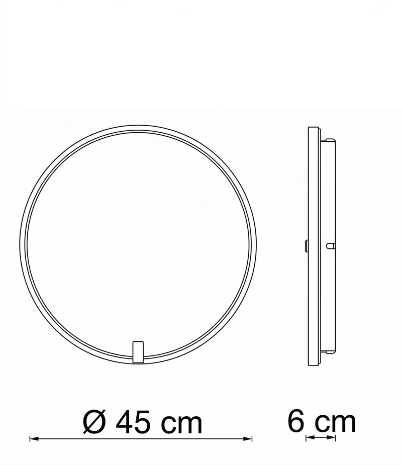 Nairobi applique/lampada da soffitto oro Ø45cm