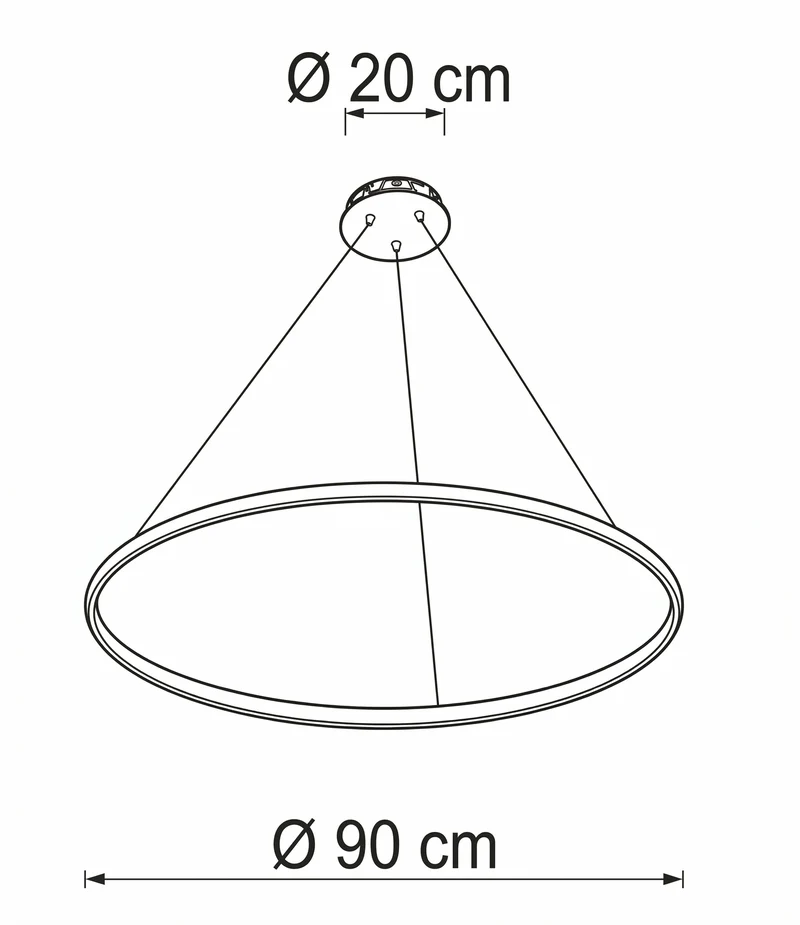 Nairobi sospensione oro Ø 90cm