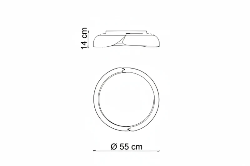 Koska plafoniera 55cm