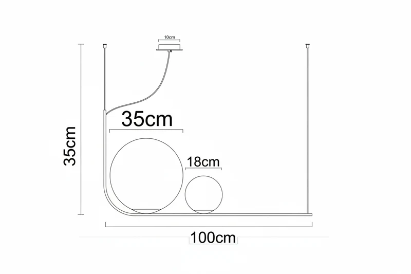 Adam sospensione 100cm