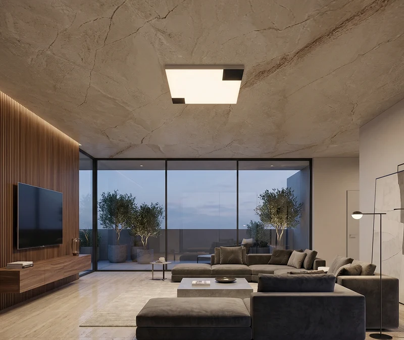 Brux lampada da parete/soffitto 40x40cm