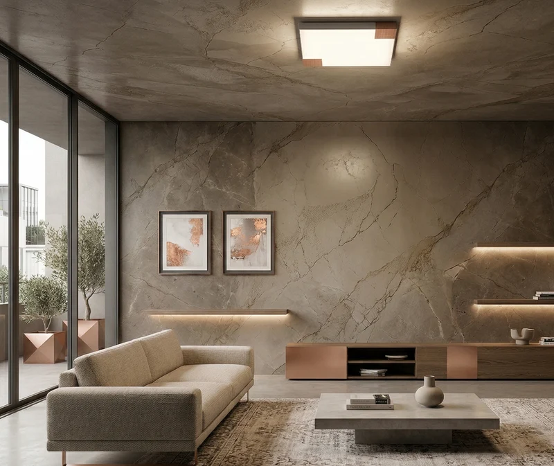 Brux lampada da parete/soffitto 40x40cm