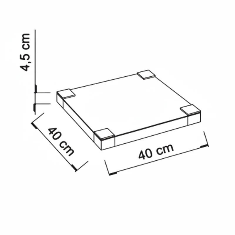 Brux lampada da parete/soffitto 40x40cm