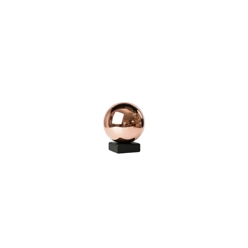 Sfera materia oro rosa scultura