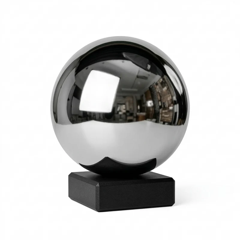 Sfera materia argento scultura