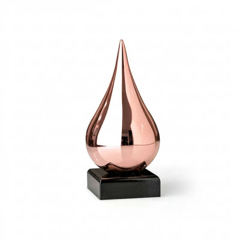 Goccia di Luce Oro Rosa scultura