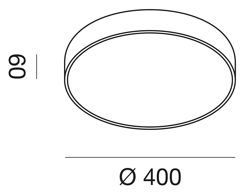Soft Plafoniera Ø400