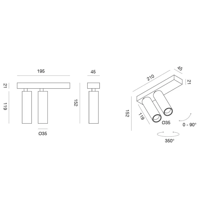 Beam Duo faretto