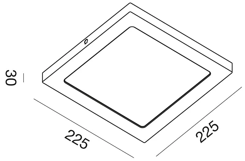 Square Big lampada da soffitto